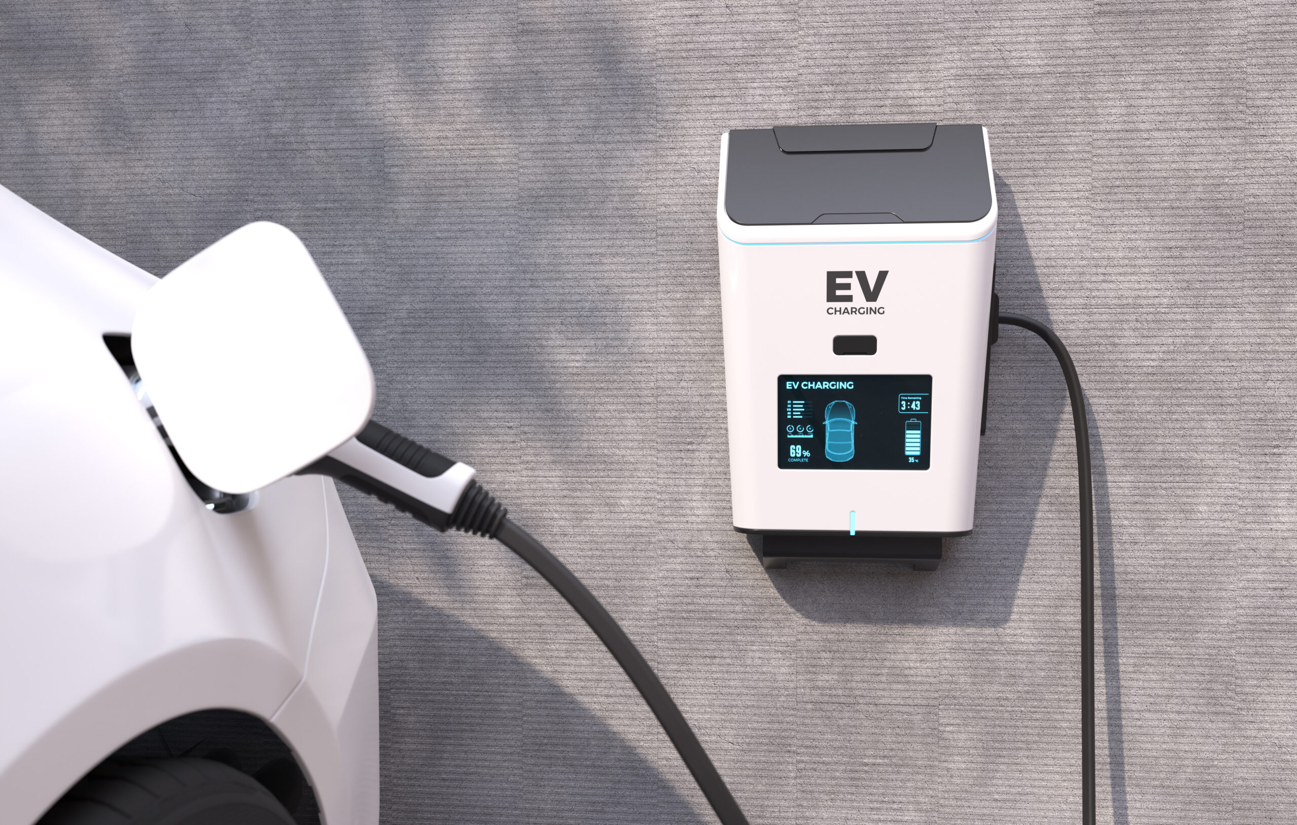 EV Charging Station installed by Residential electrician team.